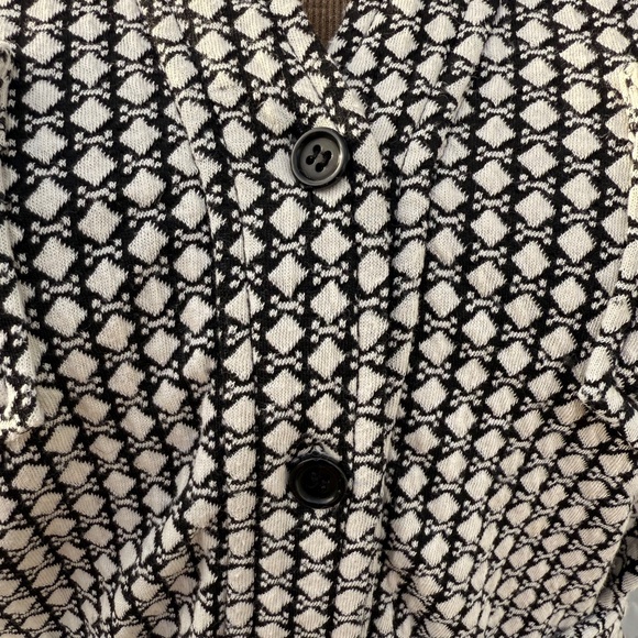 Super cute Y2K Black & white print shirt dress - Picture 6 of 8